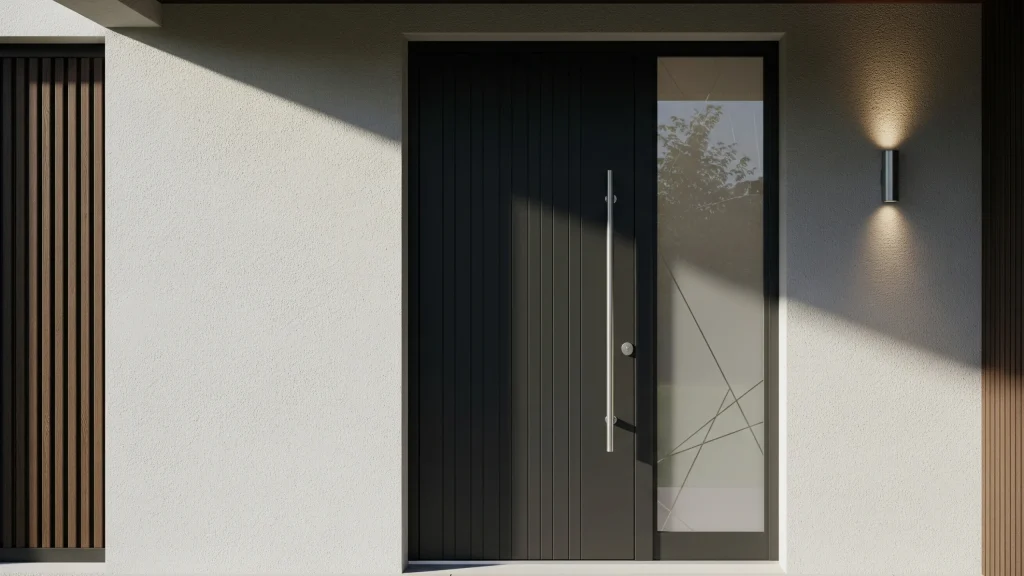 Inspirasi Rumah Industrial Kusen Aluminium Hitam Doff