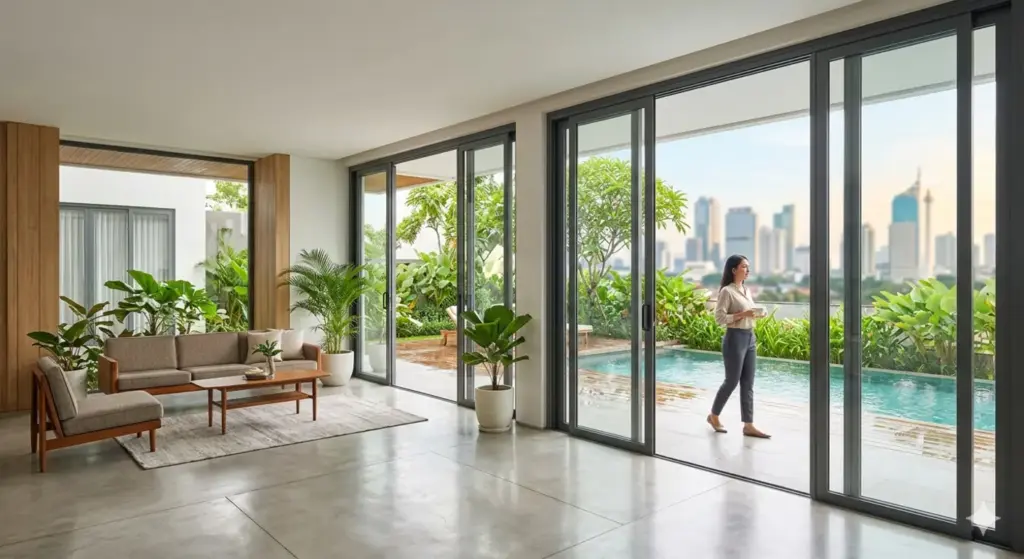 pintu aluminium madela