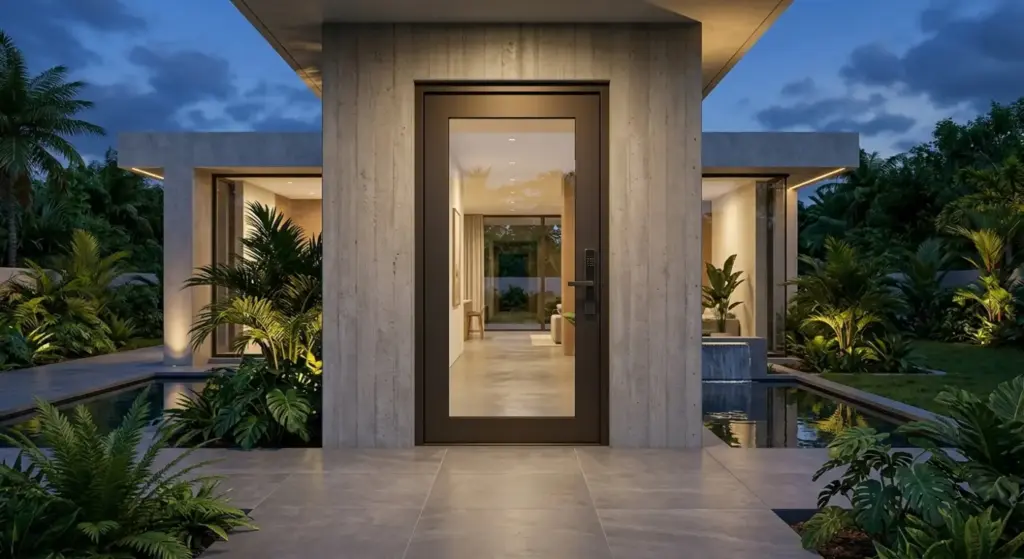 Pintu Exhido aluminium minimalis
