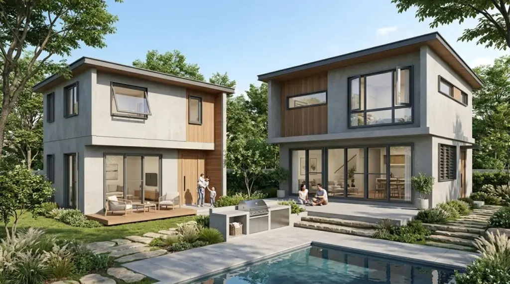 jendela aluminium rumah tipe 36/45