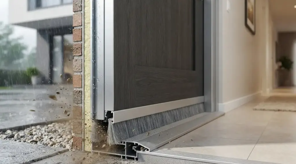 memilih pintu kayu aluminium
