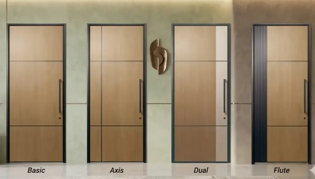 model pintu Fronterra aluminium kayu