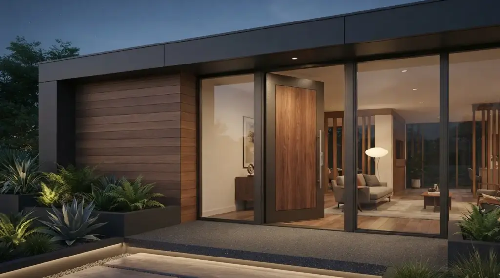 pintu kayu aluminium Fronterra