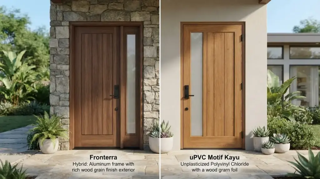 Pintu Fronterra vs uPVC