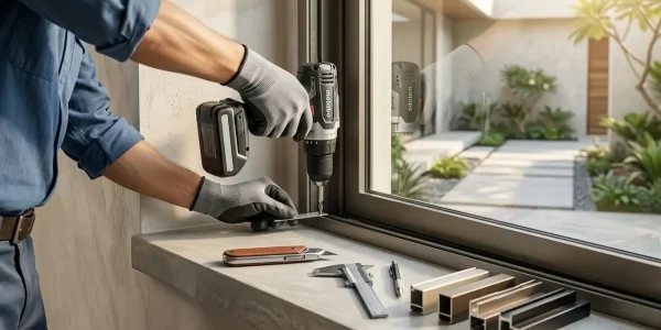 Instalasi Jendela Aluminium