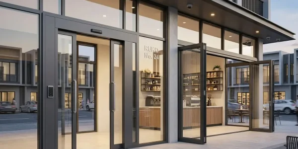 Pintu Aluminium untuk Ruko