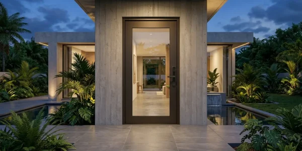 Pintu Exhido aluminium minimalis