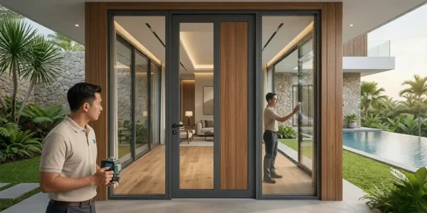 jasa pintu aluminium