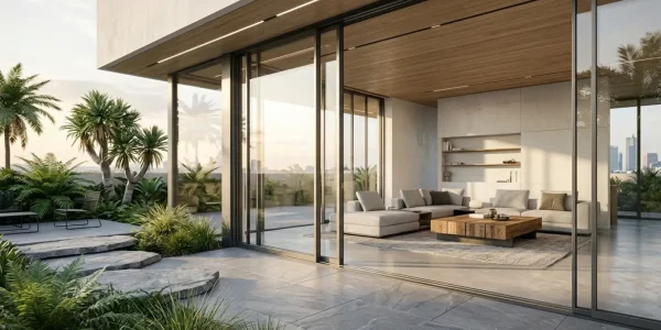 model pintu aluminium minimalis