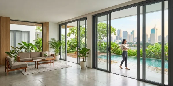 pintu aluminium madela