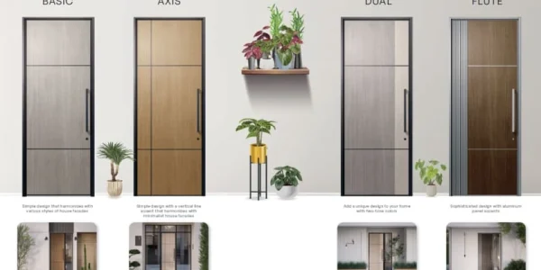 pintu aluminium mewah