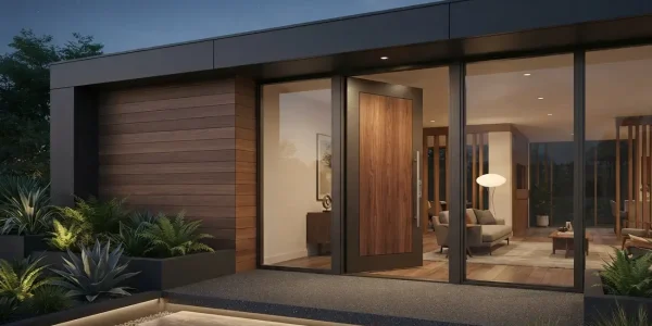 pintu kayu aluminium Fronterra